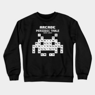 Arcade Periodic Table WHITE Crewneck Sweatshirt